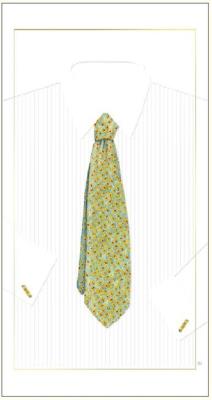 Opakowanie Karnet krawat zielony 12x23 + koperta