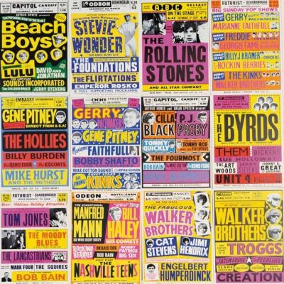 Opakowanie Karnet kwadrat z kopertą A selection of British Concert posters