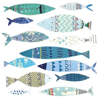 Opakowanie Karnet kwadrat z kopertą Blue Shoal