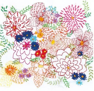 Opakowanie Karnet kwadrat z kopertą Bright Bouquet