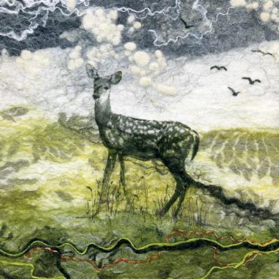 Opakowanie Karnet kwadrat z kopertą Deer