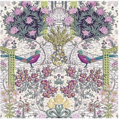 Opakowanie Karnet kwadrat z kopertą English Garden