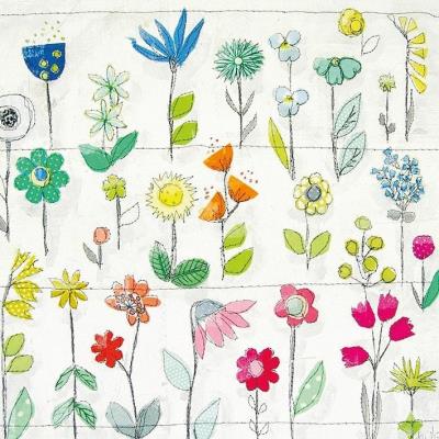 Opakowanie Karnet kwadrat z kopertą Floral Pattern