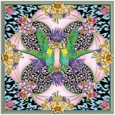 Opakowanie Karnet kwadrat z kopertą Tropical Parrots