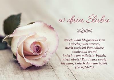 Okładka książki Kartka Ślub 4 - Niech wam błogosławi Pan