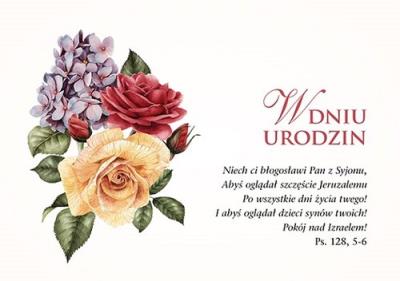Opakowanie Kartka Urodziny 5 - Niech ci błogosławi Pan