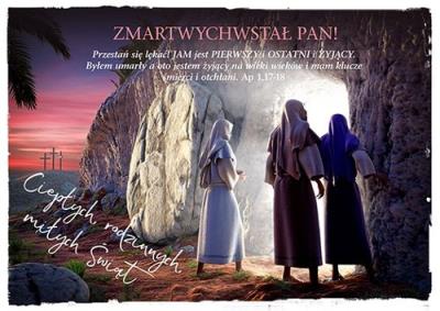 Okładka książki Kartka Wielkanoc 2 - ZMARTWYCHWSTAŁ PAN!