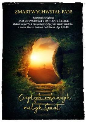 Okładka książki Kartka Wielkanoc 3 - ZMARTWYCHWSTAŁ PAN!