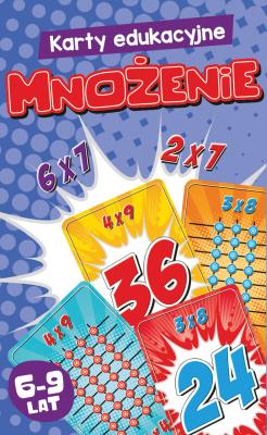 Karty edukacyjne Mnożenie. Wydawca: Edgard. SmakLiter.pl Opakowanie Karty edukacyjne Mnożenie