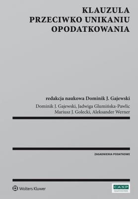 Okładka książki Klauzula przeciwko unikaniu opodatkowania