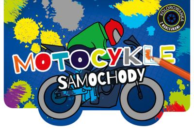 Okładka książki Kolorowanka z wykrojnikiem Motocykle i samochody