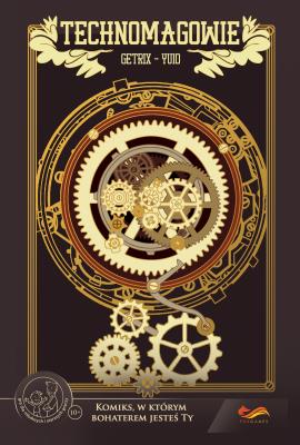 Komiksy paragrafowe Technomagowie. Autor: Cetrix-Yuio. SmakLiter.pl Okładka książki Komiksy paragrafowe Technomagowie