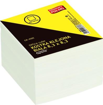 Opakowanie Kostka biurowa biała 8.3x8.3 x400 12 sztuk