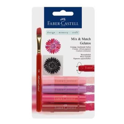 Opakowanie Kredki akwarelowe Gelatos 4 kolory czerwone