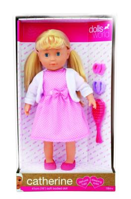 Lalka Catherine 41 cm. Wydawca: Dolls World. SmakLiter.pl Opakowanie Lalka Catherine 41 cm
