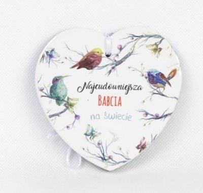 Opakowanie Magnes ceramiczny - Najcudowniejsza babcia.. biały