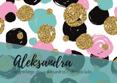 Opakowanie Magnes Imiona - Aleksandra