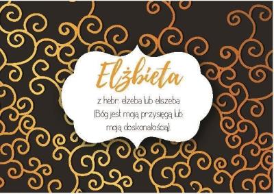 Opakowanie Magnes Imiona - Elżbieta