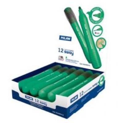 Opakowanie Marker permanentny Sway zielony (12szt) MILAN