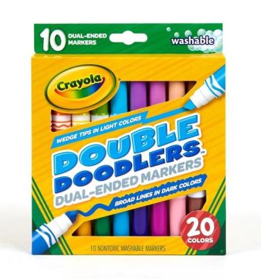 Markery dwustronne 10 kolorów CRAYOLA. Wydawca: Crayola. SmakLiter.pl Opakowanie Markery dwustronne 10 kolorów CRAYOLA