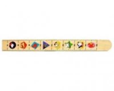 Opakowanie Miara wzrostu drewniana ze zwierzętami