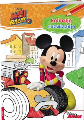 Okładka książki Miki i Raźni Rajdowcy Koloruję rozwiązuję