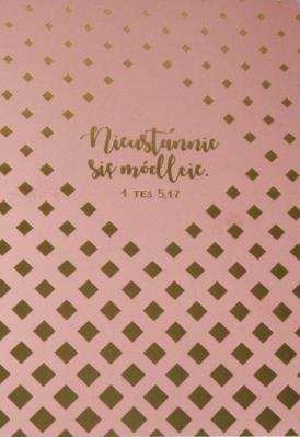 Opakowanie Mój dziennik -złocony róż- Nieustannie się módlcie