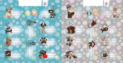 Opakowanie Naklejki na zeszyty The Sweet Pets 25 sztuk