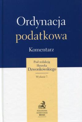Okładka książki Ordynacja podatkowa Komentarz