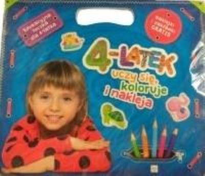 Okładka książki Pakiet. 4-latek uczy się, koloruje i nakleja