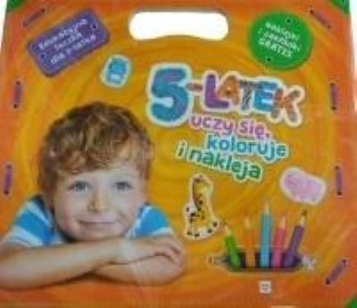 Okładka książki Pakiet. 5-latek uczy się, koloruje i nakleja