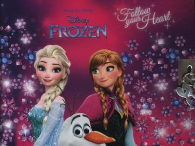 Opakowanie Pamiętnik z zamknięciem Kraina Lodu diamenty