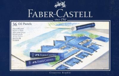 Pastele olejne 36 kolorów. Wydawca: Faber-Castell. SmakLiter.pl Opakowanie Pastele olejne 36 kolorów