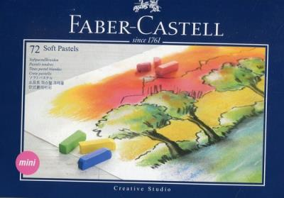 Pastele suche mini 72 kolory. Wydawca: Faber-Castell. SmakLiter.pl Opakowanie Pastele suche mini 72 kolory