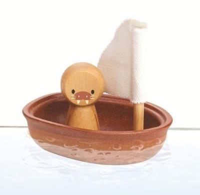 Opakowanie Pastelowa żaglówka z lwem morskim