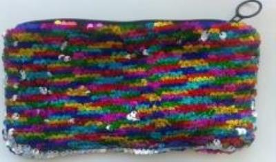 Opakowanie Piórnik cekinowy multicolor dwustronny