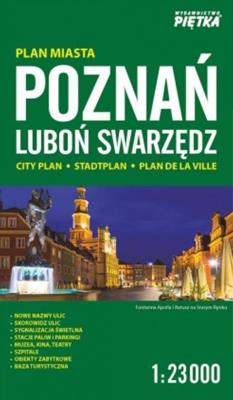Plan miasta Poznań. Autor:   Praca zbiorowa. SmakLiter.pl Okładka książki Plan miasta Poznań