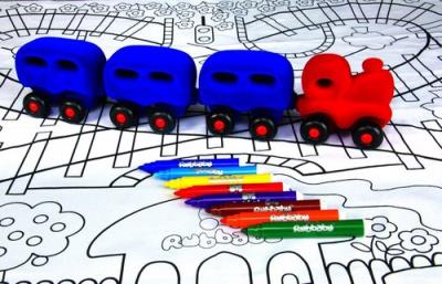 Opakowanie Pociąg z kolejką i matą