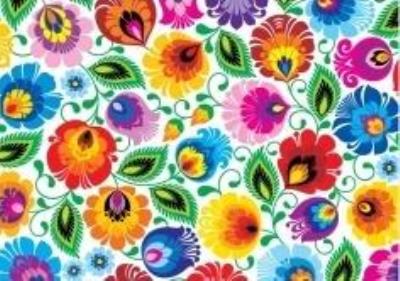 Opakowanie Pocztówka - Nr.1 Łowicka biała FOLKSTAR