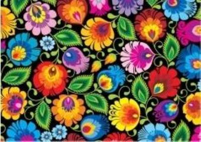 Opakowanie Pocztówka - Nr.2 Łowicka czarna FOLKSTAR