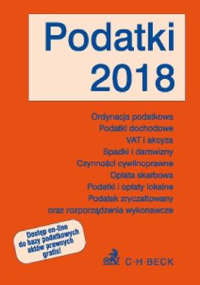 Podatki 2018. Autor: praca zbiorowa. SmakLiter.pl Okładka książki Podatki 2018