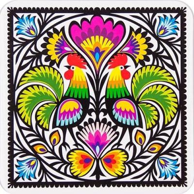 Opakowanie Podkładka korkowa FOLK - dwa koguty FOLKSTAR