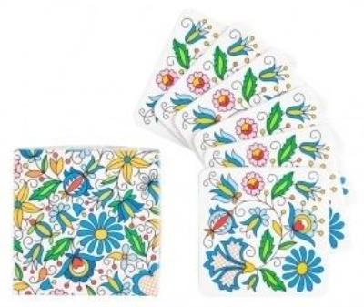 Opakowanie Podkładki korkowe FOLK- zestaw 6 szt. - kaszubskie