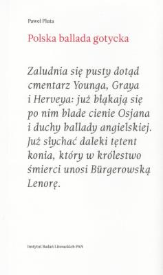 Okładka książki Polska ballada gotycka