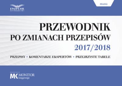 Opakowanie Przewodnik po zmianach przepisów 2017/2018