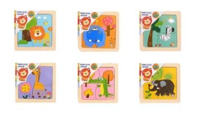 Opakowanie Puzzle drewniane zwierzęta Afryki
