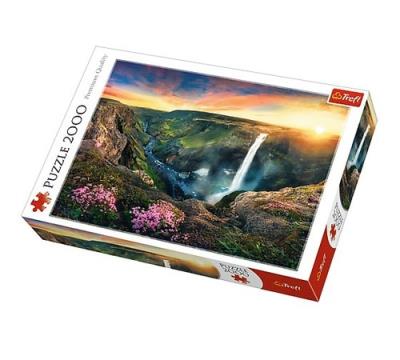 Opakowanie Puzzle Wodospad Haifoss Islandia 2000