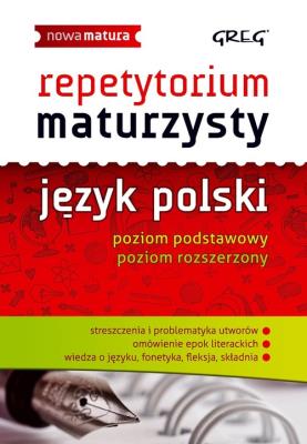 Repetytorium maturzysty Język polski 2018. Autor: Borkowska Monika, Ćwiękała Katarzyna. SmakLiter.pl Okładka książki Repetytorium maturzysty Język polski 2018