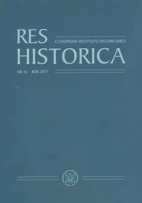 Opakowanie Res Historica 43/2017