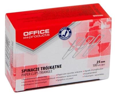 Opakowanie Spinacze biurowe 25mm trójkątne 100 sztuk